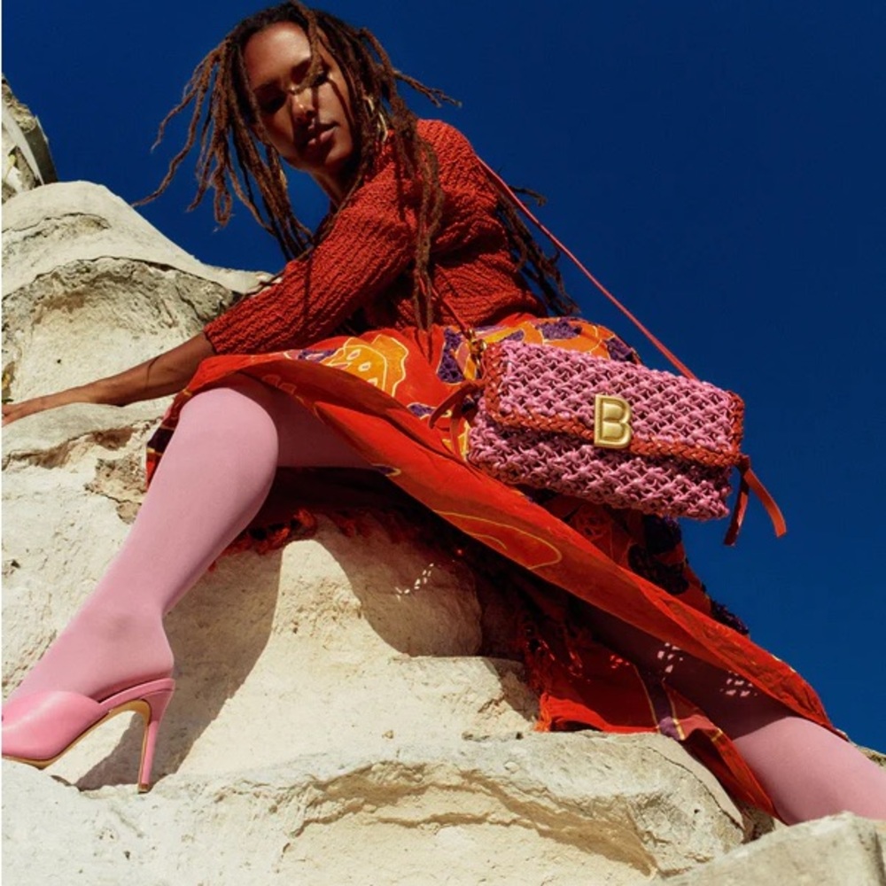 Brandon Blackwood Pink and Red Leather Nia Bag - Picture 7 of 8